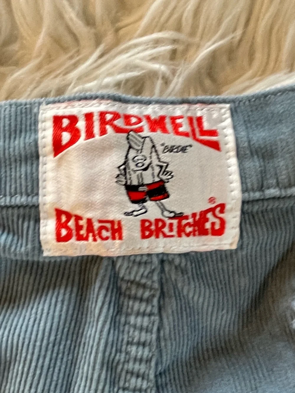 Birdwell Men’s Blue Beach Britches Corduroy Shorts. Size 32